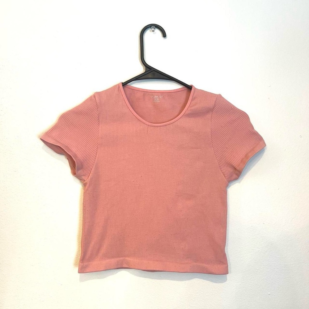 light pink urban out from under baby tee 🎀